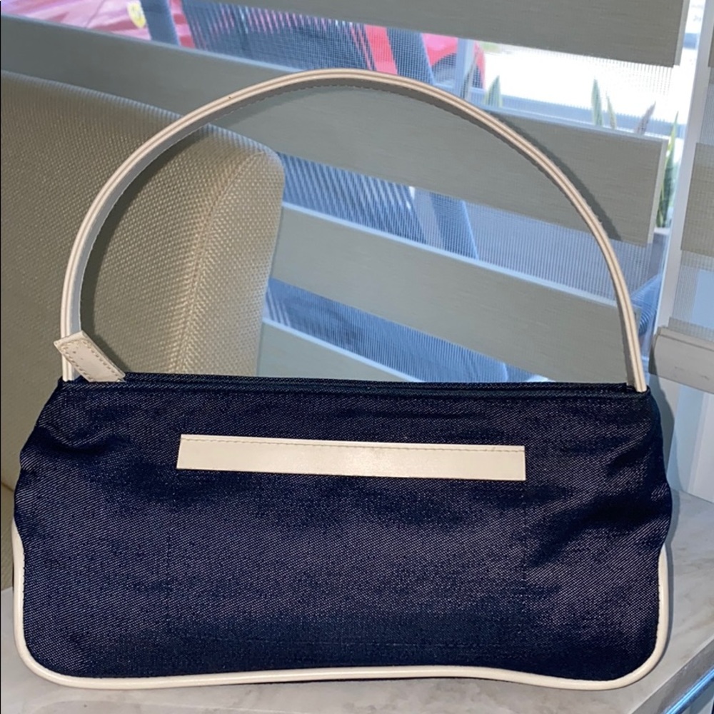 Estée Lauder small denim bag/clutch